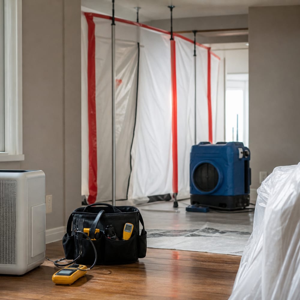 Granite Creek Mold Remediation service equipment near Prescott, AZ
